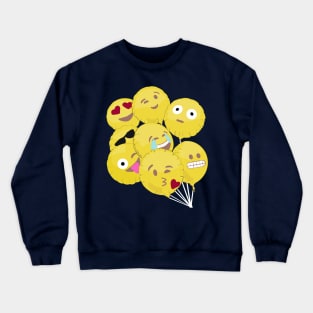 Emoji balloons Crewneck Sweatshirt